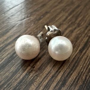 Pearl Post Earrings